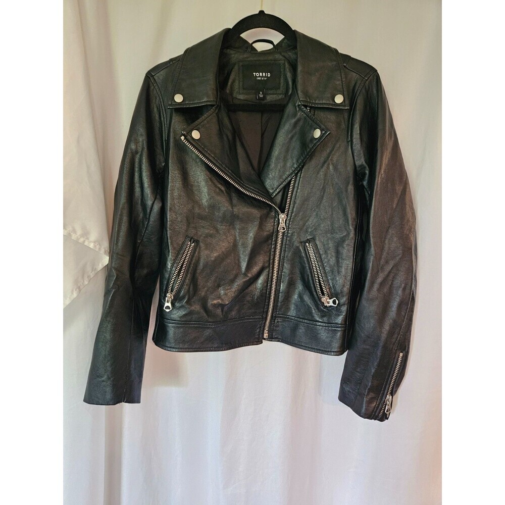 Torrid Black Bomber Jacket